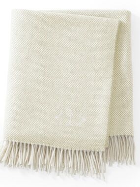 Mark & Graham “I” Italian Cashmere throw
